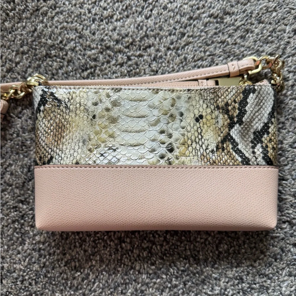 EUC Calvin Klein Snakeskin Crossbody Purse - Picture 8 of 8